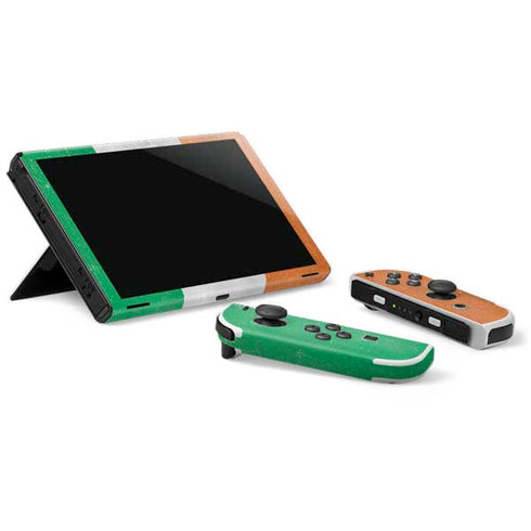 Ireland Flag Distressed Nintendo Switch OLED (2021) Skin